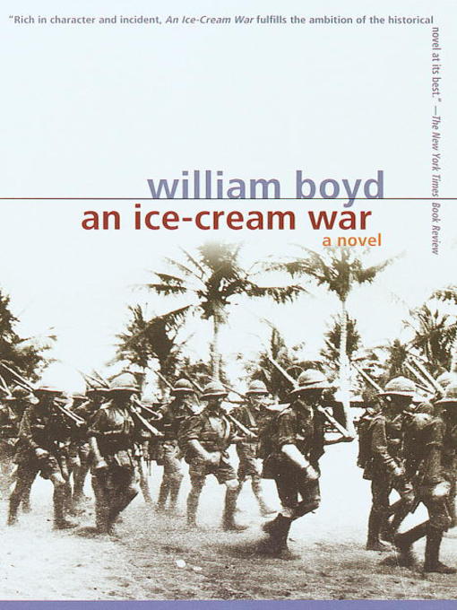 Title details for An Ice-Cream War by William Boyd - Wait list